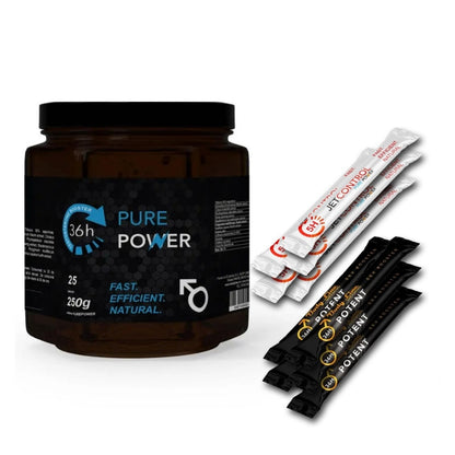 PURE POWER 36H Potenzhonig – 250 Gramm + BONUS 5 SACHETS JETCONTROL ODER PURE POWER 36H