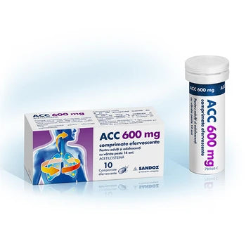 ACC 600 mg, 10 effervescent tablets, Sandoz