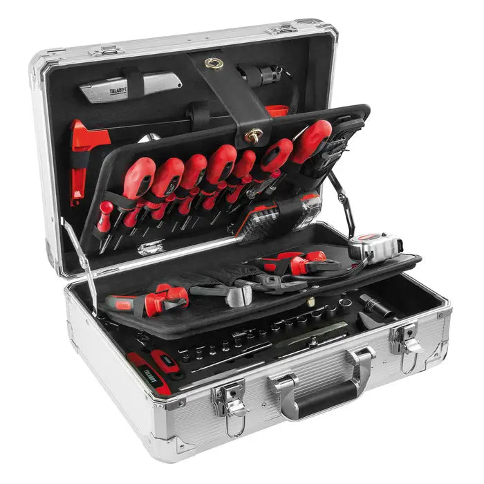 HAND TOOLS KIT, TALABOT, 150 PIECES + ALUMINIUM CASE