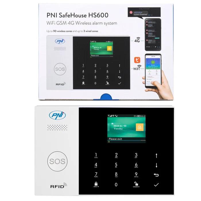 WIRELESS ALARM SYSTEM PNI-HS600 , TUYA CONTROL