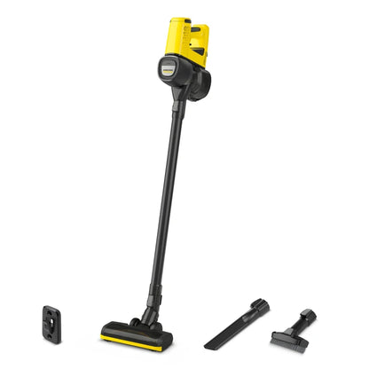 ASPIRATEUR VERTICAL KARCHER VC 4, CYCLONIQUE, ASPIRATION HUMIDE AVEC ACCUMULATEUR