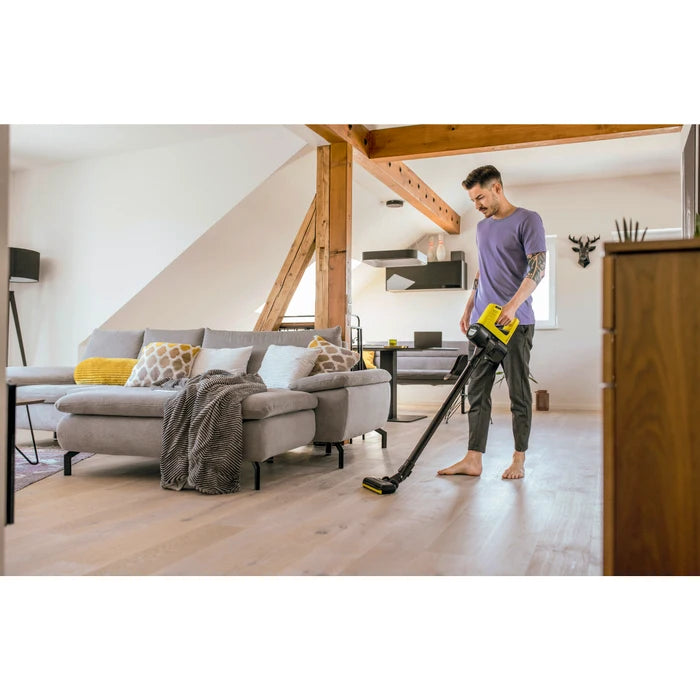 ASPIRATEUR VERTICAL KARCHER VC 4, CYCLONIQUE, ASPIRATION HUMIDE AVEC ACCUMULATEUR