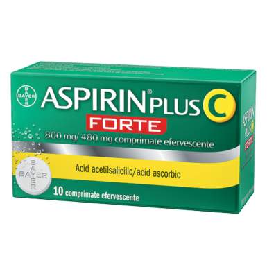 BAYER ASPIRIN PLUS C FORTE 10 EFFORTABLE TABLETS