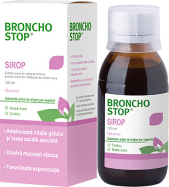 SIROP BRONCHOSTOP 120ML - Soulage les irritations de la gorge et la toux sèche