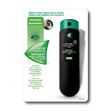 Nicorette Freshmint 1 mg Buccopharyngeal Spray 13.2 ml – Anti-Smoking