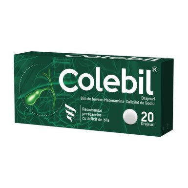 Colebil 20 Tablets – Digestive Support by Biofarm