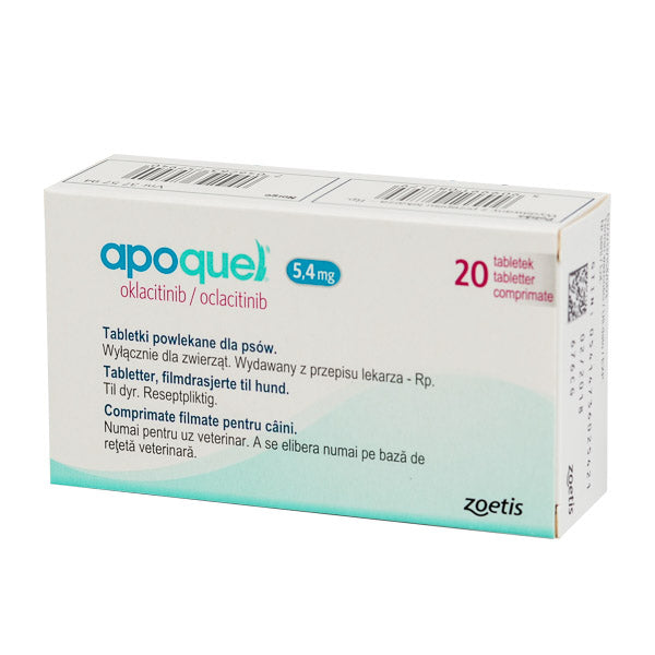 Apoquel 3.6 / 5.4 mg - 20 Tablets for Dog Allergy Relief