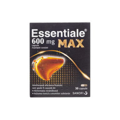 ESSENTIALE MAX 600MG X 30 CAPSULES, RESTORES THE LIVER, SANOFI