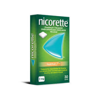 Nicorette Freshfruit 2mg - 30 Chewing Gums for Smoking Cessation