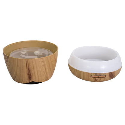 DIFFUSEUR D'AROMATHÉRAPIE À ULTRASONS 400ML, FONCTION HUMIDIFICATEUR ET PURIFICATION DE L'AIR, BOIS