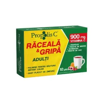 Propolis C Cold & Flu Relief for Adults - 10 Sachets by Fiterman Pharma