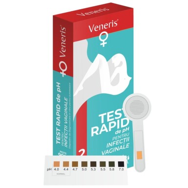 TEST PH VENERIS POUR INFECTIONS VAGINALES 2PCS