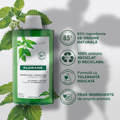 Klorane Bio Nettle Shampoo 400 ml – Natural Cleansing and Revitalization