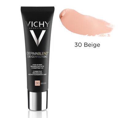 VICHY DERMABLEND FOND DE TEINT CORRECT FLUIDE 16H RESISTANCE PART 25 NUDE