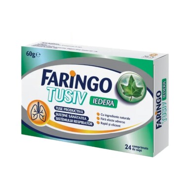 Faringo Tusiv Ivy 24 Lozenges – Cough Relief