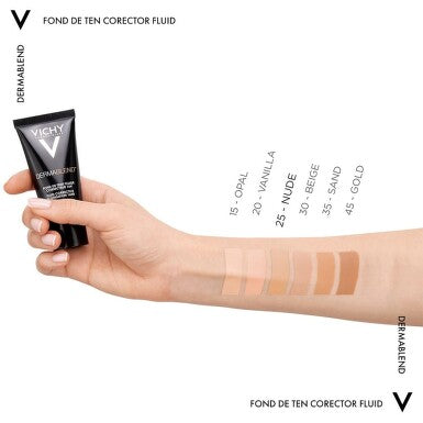 Vichy Dermablend Fluid Corrective Foundation 25 Nude – 16h Resistance