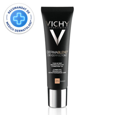 VICHY DERMABLEND FLUID CORRECTIVE FOUNDATION 16H RESISTANCE SHARE 25 NUDE