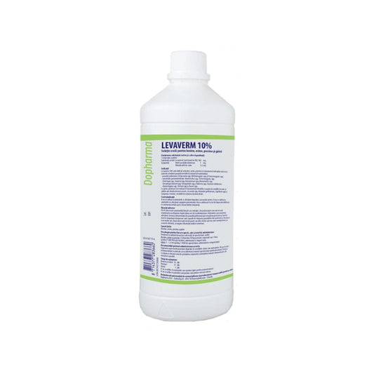 LEVAVERM 10% - Oral Solution for Cattle, Sheep, Pigs & Chickens - 1L