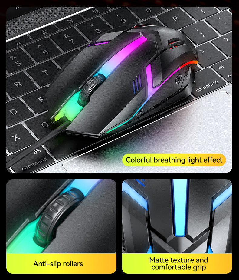 Kinsi 4-in-1 Gaming Kit – RGB Keyboard, Headphones, Mouse & Mousepad