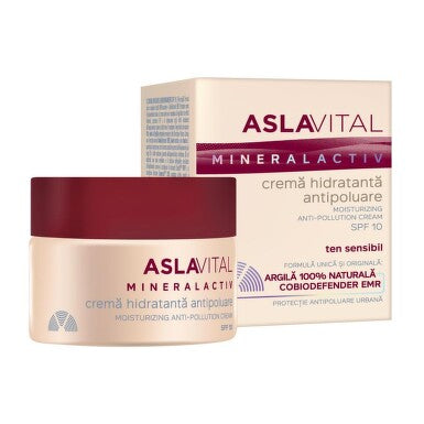 Aslavital Mineralactive Moisturizing Anti-Pollution Cream SPF10 – 50 ml