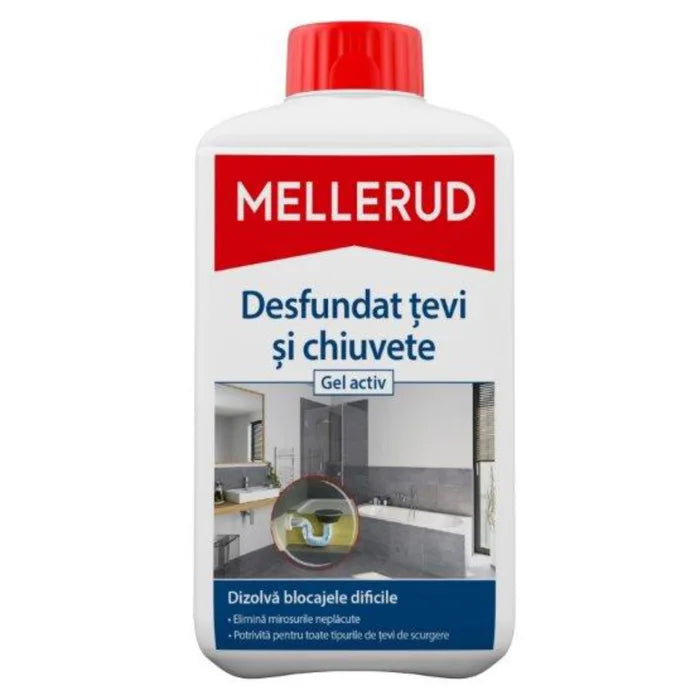 MELLERUD, GEL-LÖSUNG ZUM ENTSTOPFEN VON ROHRLEITUNGEN, 1 L