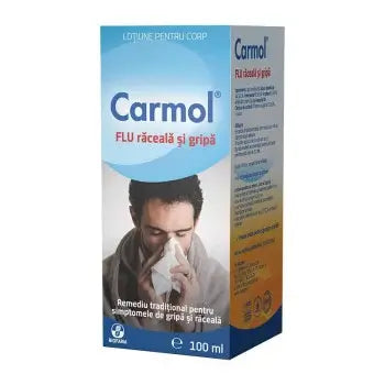 Carmol Flu - 100ml Herbal Solution for Cold & Flu Relief by Biofarm