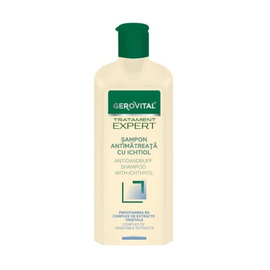 Gerovital Expert Treatment Anti-Dandruff Shampoo with Ichthyol – 250 ml