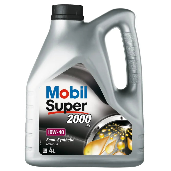 MOBIL SUPER 2000 X1, CAR OIL ENGINE 10W-40, 4L