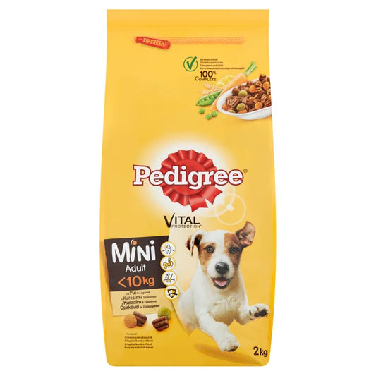 PEDIGREE VITAL PROTECTION MINI ADULTE PETITE TAILLE, ADULTE, POULET ET LÉGUMES