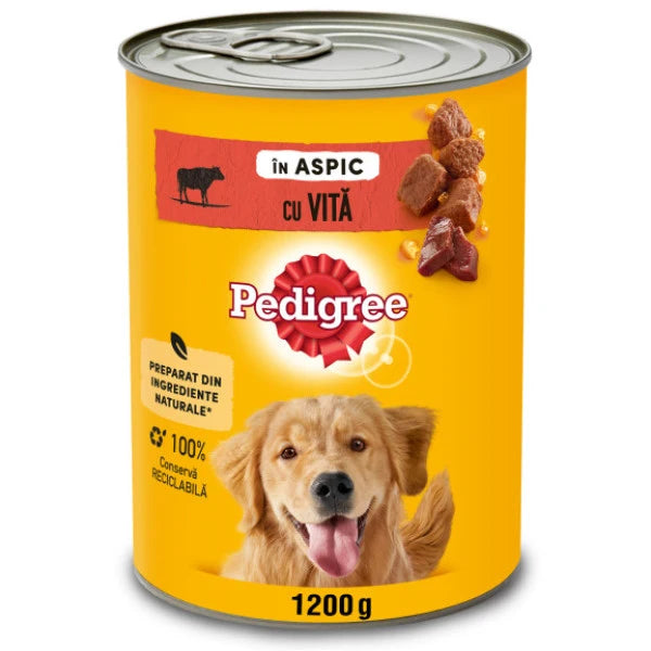 PEDIGREE EN CONSERVE 1,2 kg, TOUTES TAILLES, ADULTE, BOEUF