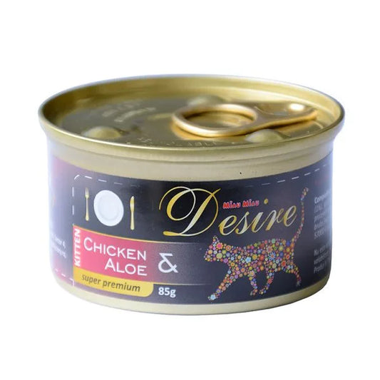 MEOW MEOW DESIRE, JUNIOR, HÜHNERFILET UND ALOE 85g