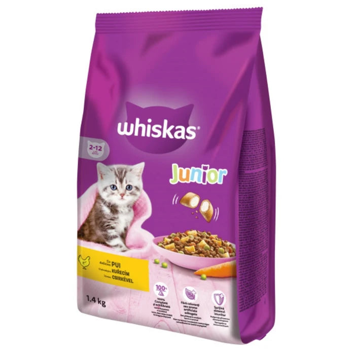 WHISKAS, JUNIOR, CHICKEN 1.4 kg