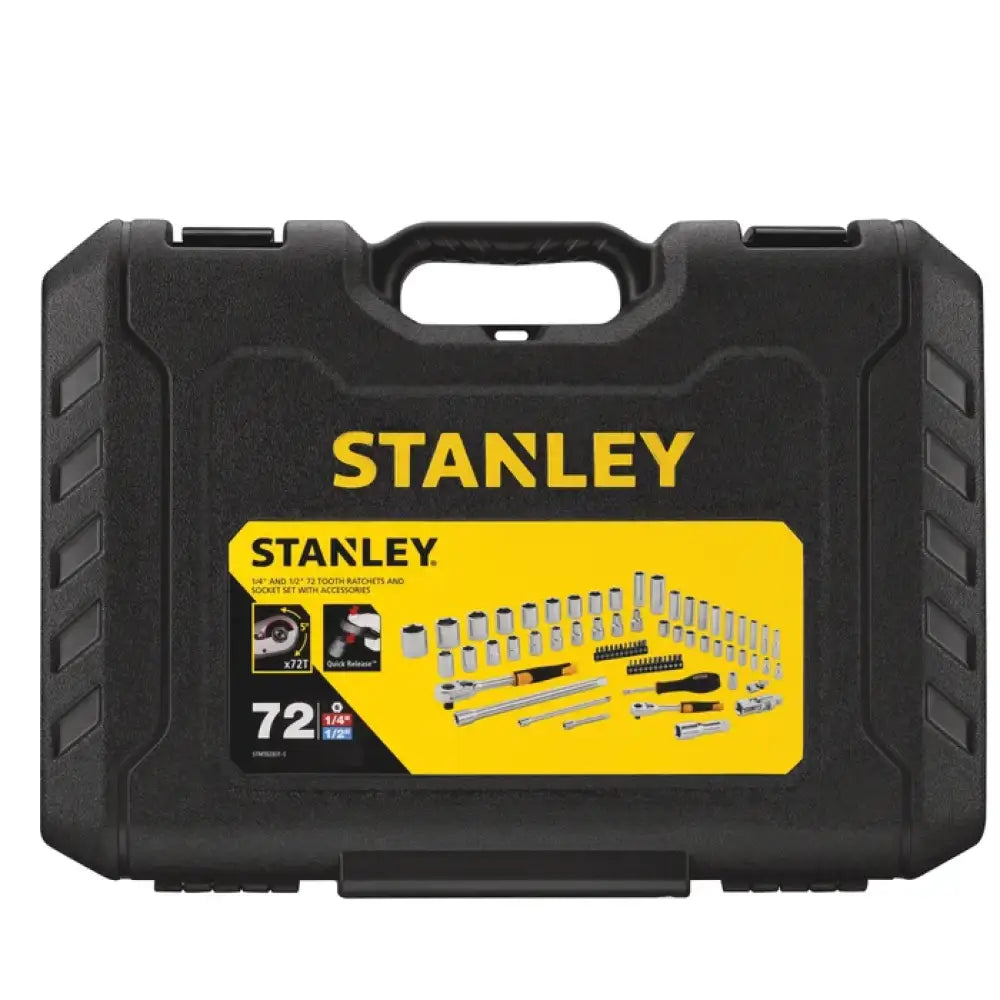 72 Pieces Ratchet Screwdriver Set And Accessories Stanley