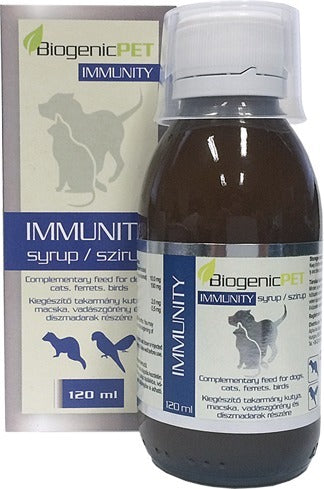 SIROP BIOGÉNIQUE D'IMMUNITÉ DES ANIMAUX DE COMPAGNIE 120 ML