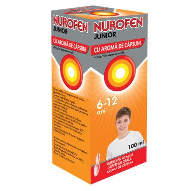 NUROFEN JUNIOR 6-12 YEARS STRAWBERRY SYRUP 100ML