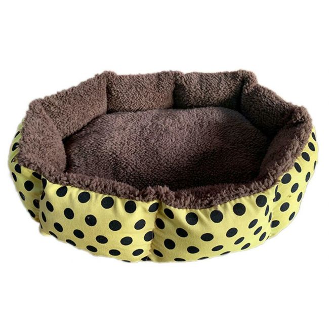 BED FOR DOG OR CAT,YELLOW ,35x37cm