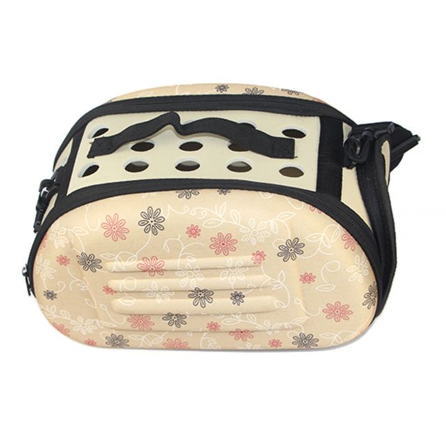 TRAVEL BAG FOR DOG OR CAT, BEIGE