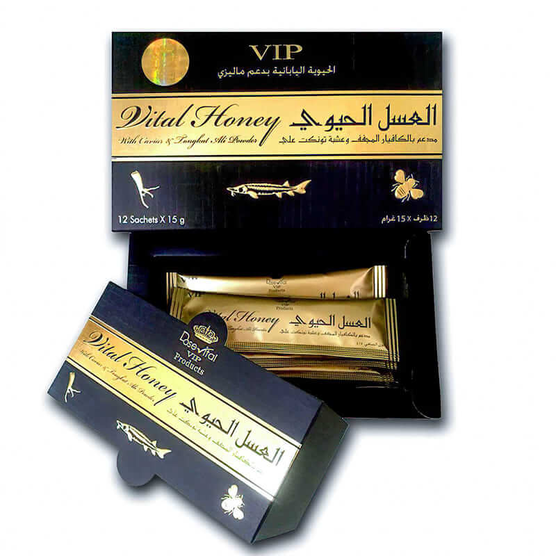 Vital Honey Vip Aphrodisiac Honey 1 box x 12 sachets