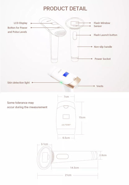 IPL EvoSmart™ RX Epilierer, Für schmerzlose, endgültige Haarentfernung, IPL-Technologie, 5 Intensitätsstufen, Für Frauen und Männer, SmartSkin Hautsensor, Automatikmodus, Mit Display, 400.000 Impulse