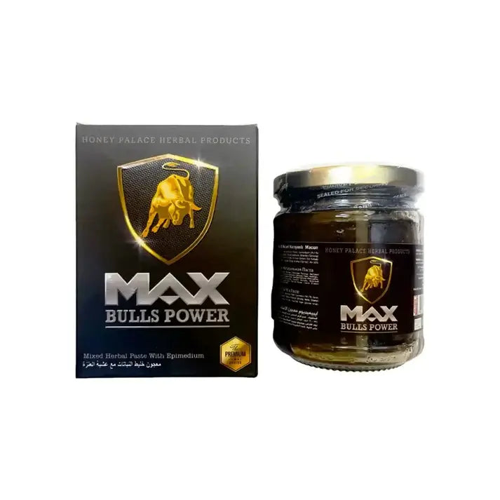 Max Bulls Power 240g, herbal ginseng paste, unisex vitality, energy boost, libido enhancer, sexual wellness, stamina support, herbal supplement, male and female performance, ginseng paste