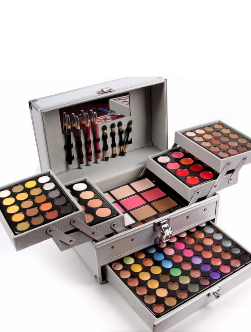 MAKE-UP KIT MULTIFUNCTIONAL, MISS ROSE, WITH COLOR LINE CARRYING BAG