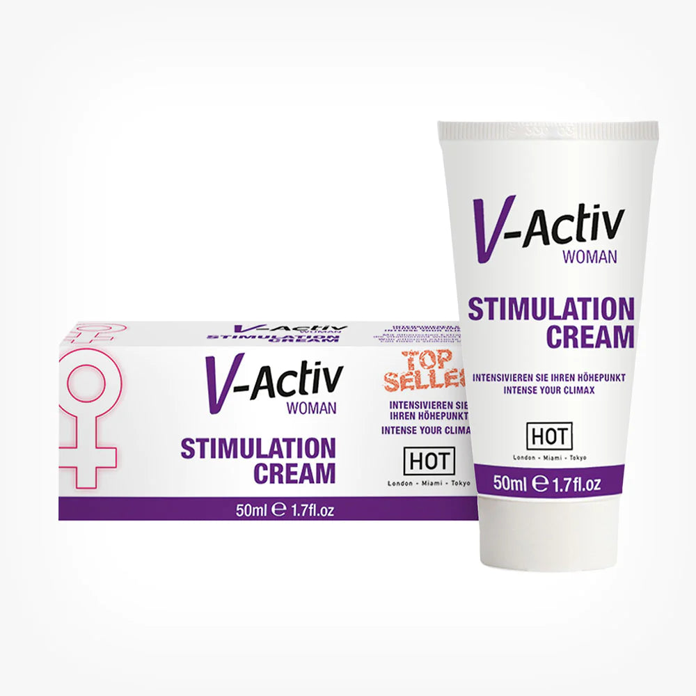 V-Activ for Woman Creme, zur Stimulation der Klitoris, für intensive Orgasmen und Steigerung der weiblichen Libido, 50 ml