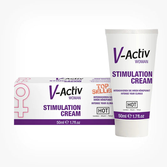 V-Activ for Woman cream, for stimulating the clitoris, intense orgasm and increasing women's libido, 50 ml