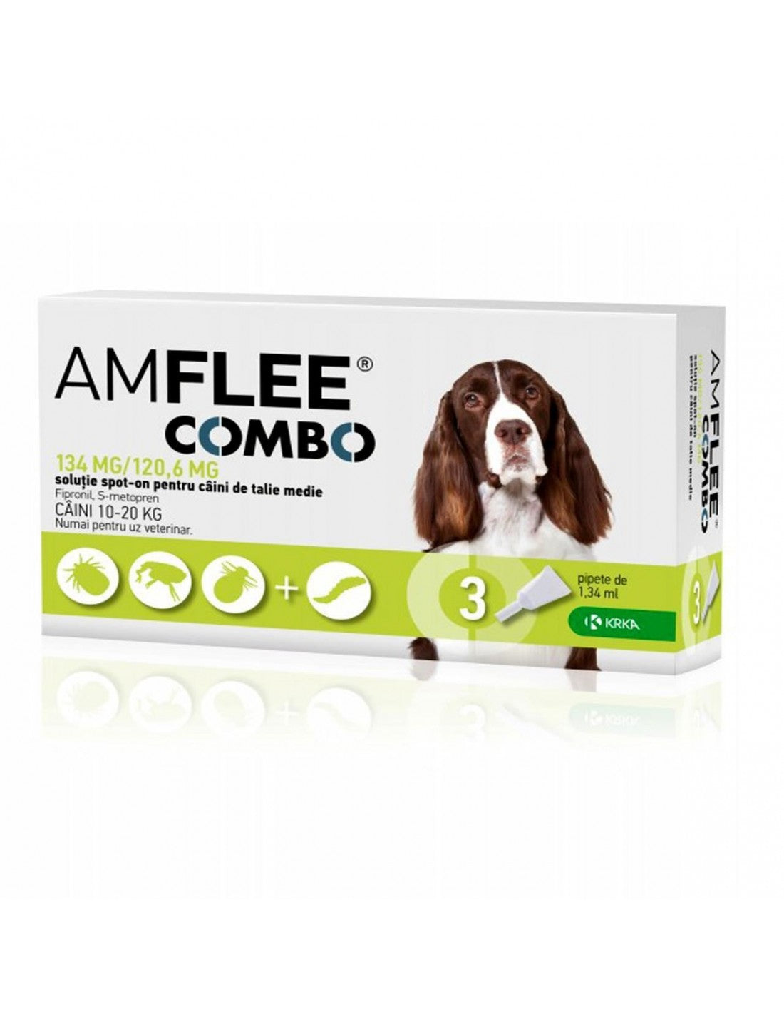 AMFLEE COMBO DOG 134MG (10-20KG) X 3 PIPETS