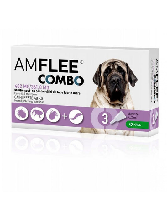 AMFLEE COMBO DOG 402MG (40-60KG) X 3 PIPETS