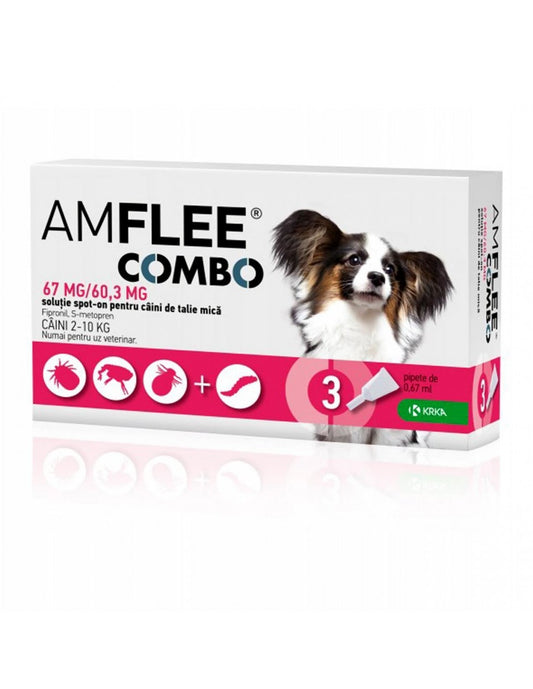 AMFLEE COMBO DOG 67MG(2-10KG) X 3 PIPETS