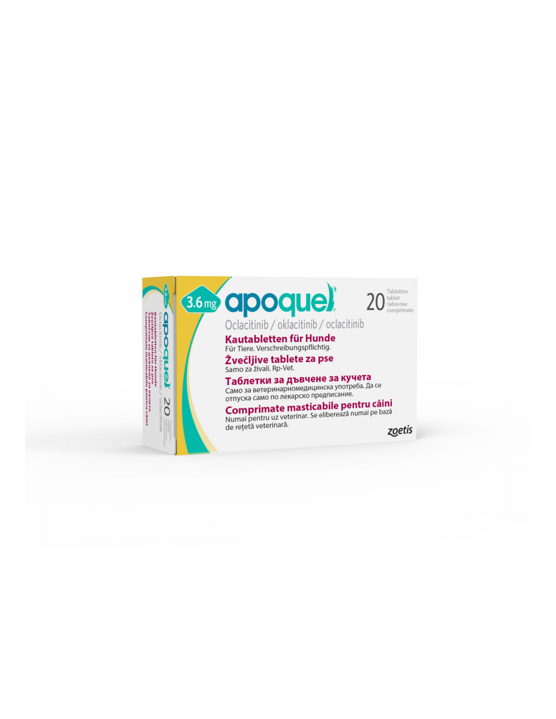 Apoquel 3.6 / 5.4 mg - 20 Tablets for Dog Allergy Relief