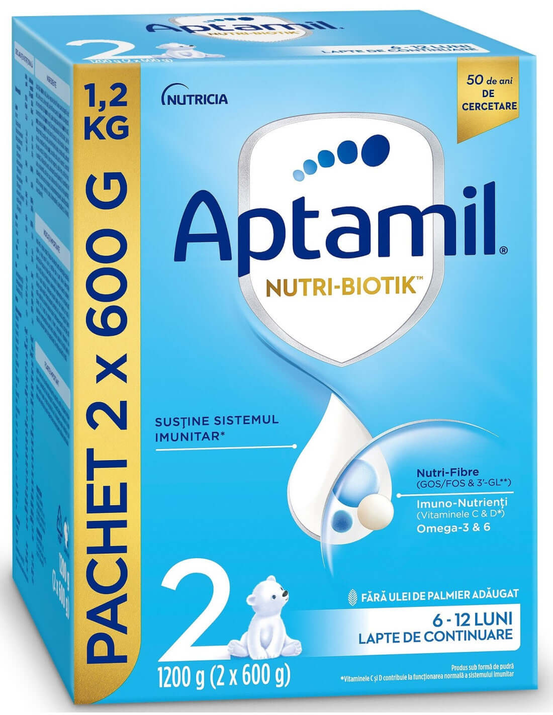 Aptamil 2 Nutri-Biotik, 6-12 Months, 1200g - Nutricia Baby Formula