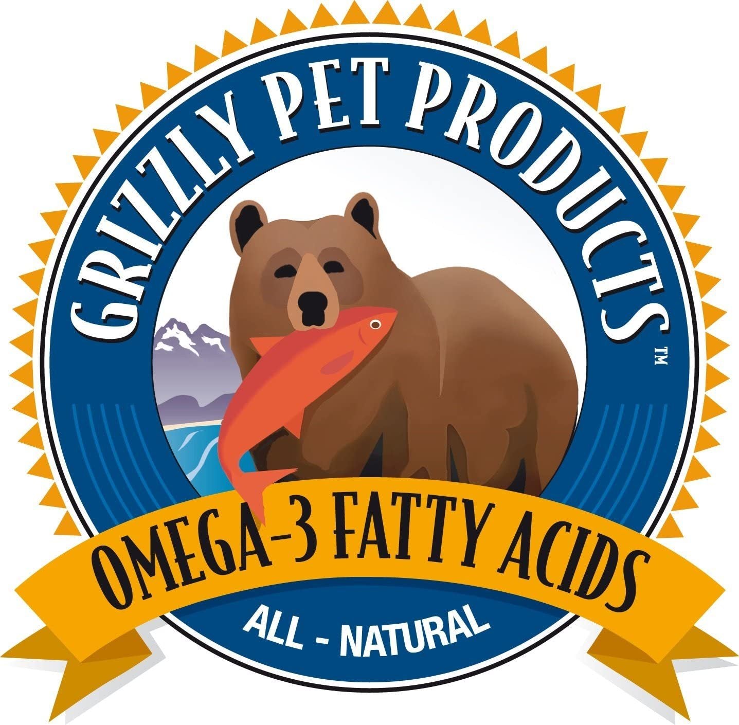 GRIZZLY PLUS HIGH OMEGA 6 ALASKAN SALMON OIL FOR DOGS AND CATS