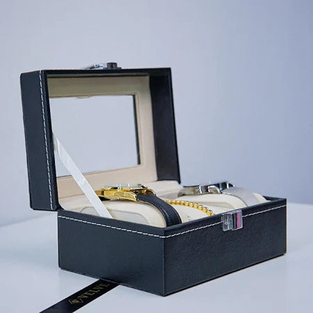 ELEGANT BOX WITH FOR WATCHES AND JEWELRY Ø 8 X 11 X 16